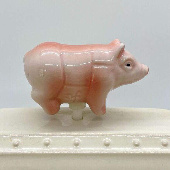 Nora Fleming Mini Retired Pink Pig A166 'Culinary Pig' - Picture 1 of 4